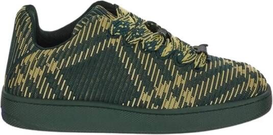 Burberry Sneakers met Check Patroon en Prikkeldraad Veters Multicolor Heren