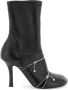 Burberry Peep Enkellaarzen met Ritsdetail Black Dames - Thumbnail 5