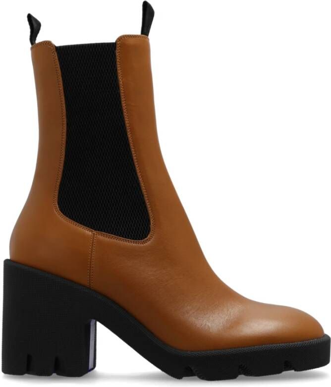 Burberry Platformlaarzen Chelsea Brown Dames
