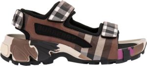 Burberry Platte sandalen Bruin Heren