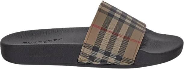 Burberry Vintage Check Patroon Ronde Neus Schoenen Beige Heren