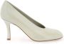 Burberry Ronde neus Stiletto hak Leren dÃ©colletÃ© White Dames - Thumbnail 9