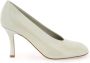 Burberry Ronde neus Stiletto hak Leren dÃ©colletÃ© White Dames - Thumbnail 8