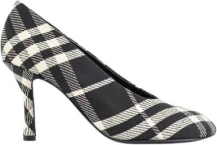 Burberry Pumps met Ruitpatroon en Hoge Hak