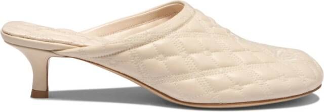 Burberry Quilted Leather Pumps Beige