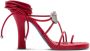 Burberry Rode Leren Sandalen voor Vrouwen - Thumbnail 1