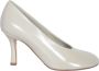 Burberry Ronde neus Stiletto hak Leren dÃ©colletÃ© White Dames - Thumbnail 1