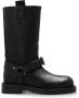 Burberry Zwarte leren laarzen met gespsluiting - Thumbnail 3