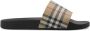 Burberry Geruite Patroon Slides Model 8056942 Brown Heren - Thumbnail 6