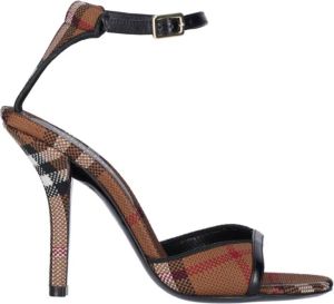Burberry Sandalen met hoge hakken Bruin Dames