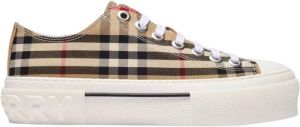 Burberry Vintage Check Cotton Sneakers Beige Dames