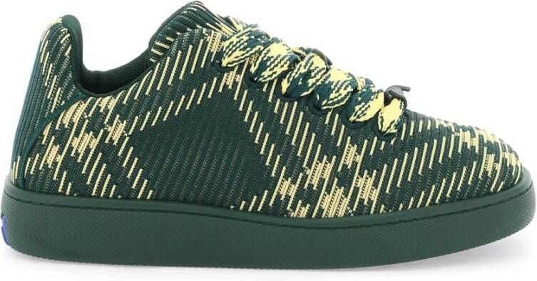 Burberry Sneakers met Check Patroon en Prikkeldraad Veters Multicolor Heren