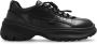 Burberry Italiaanse leren sneakers met toggle-sluiting Black Heren - Thumbnail 1