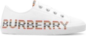 Burberry Sneakers met logo Wit Dames