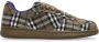 Burberry Geruit Patroon Veterschoenen Platte Zool Brown Heren - Thumbnail 4