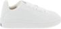 Burberry Witte Leren Sneakers Ronde Neus Vetersluiting White Dames - Thumbnail 13