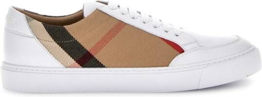 Burberry Salmond sneaker met kalfsleren details