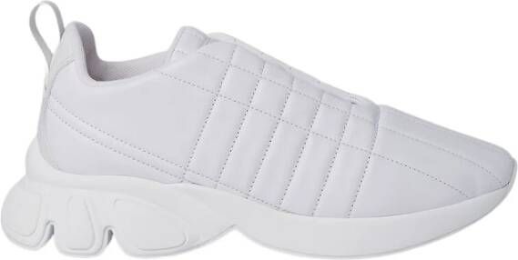 Burberry Gewatteerde leren sneakers White Heren