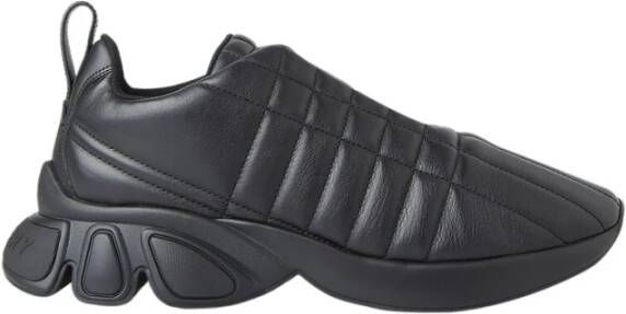 Burberry Gewatteerde Leren Sneakers Black Heren