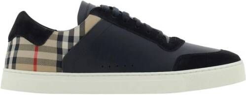 Burberry Stevie sneaker van kalfsleer met kalfssuède details