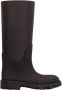 Burberry Panelconstructie Rubber Moeras Hoge Laarzen Black Dames - Thumbnail 1