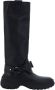 Burberry Stomp Leren Laarzen met B-Gespen Black Dames - Thumbnail 2