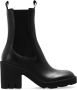 Burberry Zwarte Enkellaarsjes Elegante Stijl Black Dames - Thumbnail 4