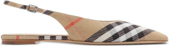 Burberry Vintage Check Patroon Slingback Schoenen