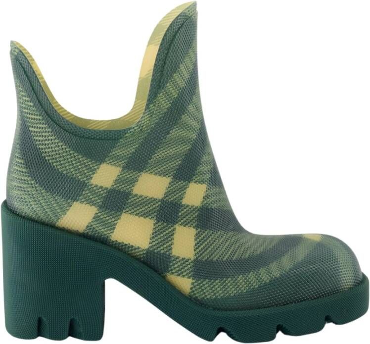 Burberry Vintage Check Rubberlaarzen Green Dames