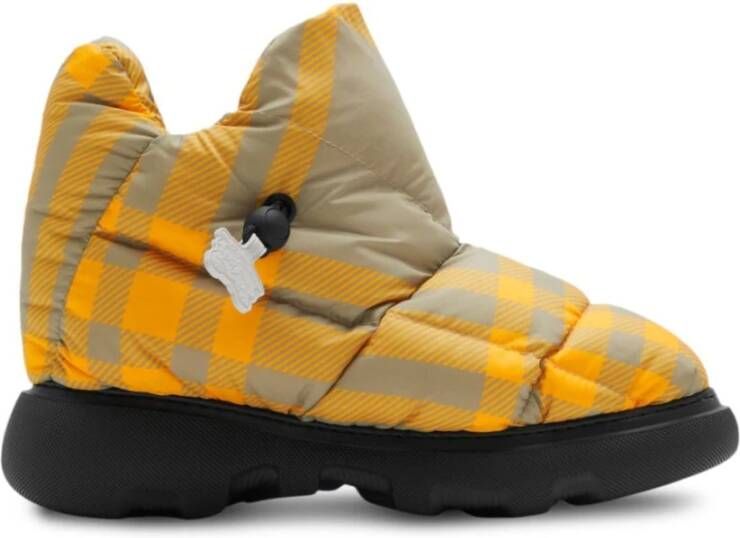 Burberry Vintage Check Slip-On Sneakers Geel Multicolor Dames