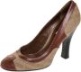 Burberry Vintage Pre-owned Canvas heels Brown Dames - Thumbnail 1