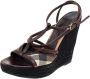 Burberry Vintage Pre-owned Canvas sandals Brown Dames - Thumbnail 1