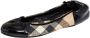 Burberry Vintage Pre-owned Coated canvas flats Black Dames - Thumbnail 1