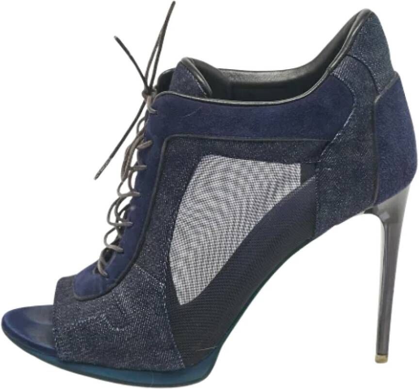 Burberry Vintage Pre-owned Denim boots Blue Dames