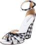 Burberry Vintage Pre-owned Fabric sandals Black Dames - Thumbnail 1