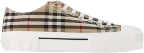 Burberry Vintage Pre-owned Fabric sneakers Beige Dames