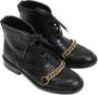 Burberry Vintage Pre-owned Leather boots Black Dames - Thumbnail 1