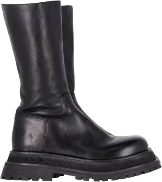 Burberry Vintage Pre-owned Leather boots Black Dames