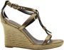 Burberry Vintage Pre-owned Leather espadrilles Yellow Dames - Thumbnail 1