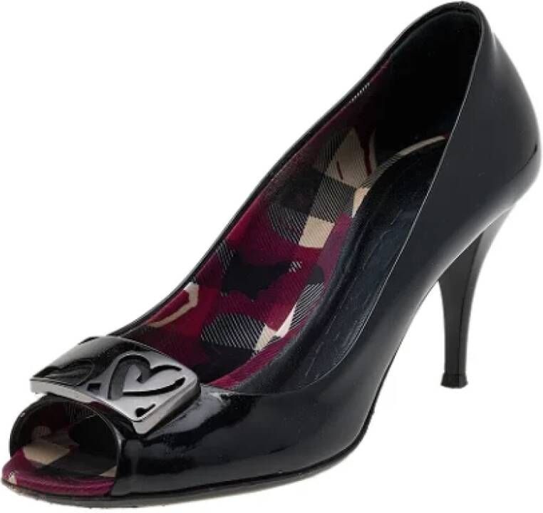 Burberry Vintage Pre-owned Leather heels Black Dames