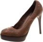 Burberry Vintage Pre-owned Leather heels Brown Dames - Thumbnail 1