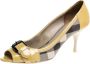 Burberry Vintage Pre-owned Leather heels Yellow Dames - Thumbnail 1