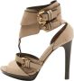 Burberry Vintage Pre-owned Leather sandals Beige Dames - Thumbnail 1
