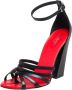 Burberry Vintage Pre-owned Leather sandals Black Dames - Thumbnail 1