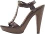 Burberry Vintage Pre-owned Leather sandals Brown Dames - Thumbnail 1