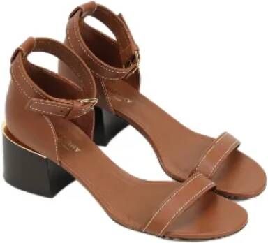 Burberry Vintage Pre-owned Leather sandals Brown Dames