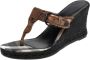 Burberry Vintage Pre-owned Leather sandals Gray Dames - Thumbnail 1