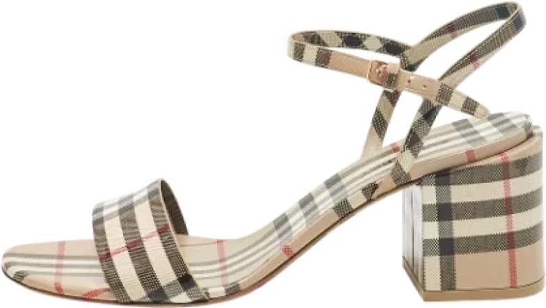Burberry Vintage Pre-owned Leather sandals Multicolor Dames
