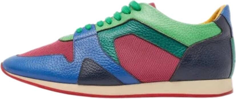 Burberry Vintage Pre-owned Leather sneakers Multicolor Heren