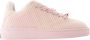 Burberry Vintage Pre-owned Leather sneakers Pink Dames - Thumbnail 1